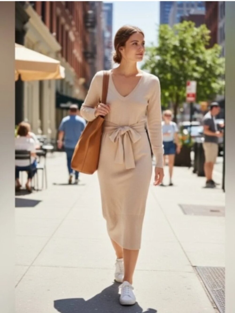 NWT Thakoon Wrap Tie Sweater Dress, Sz - M